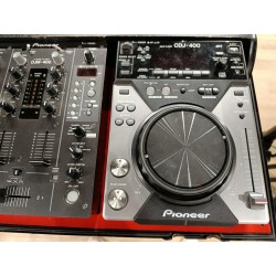 Pack de 2 platines Pioneer cdj 400 + mixer djm 400 + flight pioneer