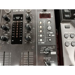 Pack de 2 platines Pioneer cdj 400 + mixer djm 400 + flight pioneer