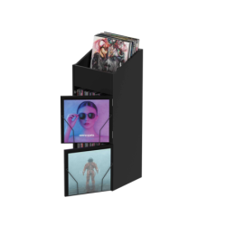 GLORIOUS DJ RECORD BOX DISPLAY DOOR BLACK