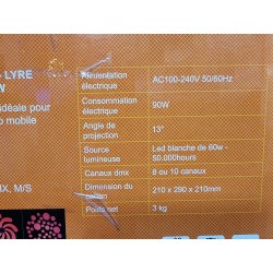 Lyre Boomtone Dj maxi spot 60 - Garantie 2 ans